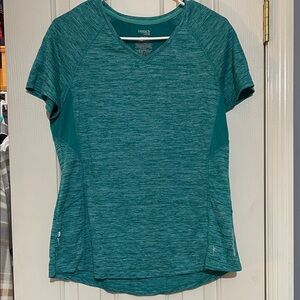 Women's Teal V-Neck Performance Top